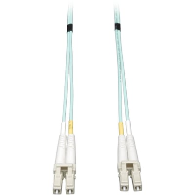 Eaton Tripp Lite Series 10Gb Duplex Multimode 50/125 OM3 LSZH Fiber Patch Cable (LC/LC) - Aqua, 3M (10 ft.)