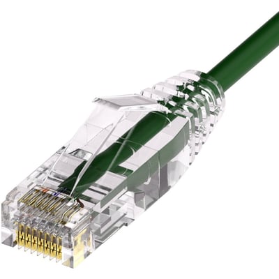 UNC CAT6A SLIM PATCH CABLE 09 FT GREEN