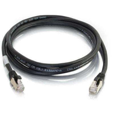 C2G 6ft Cat6a Snagless Shielded (STP) Ethernet Cable - Cat6a Network Patch Cable - Black