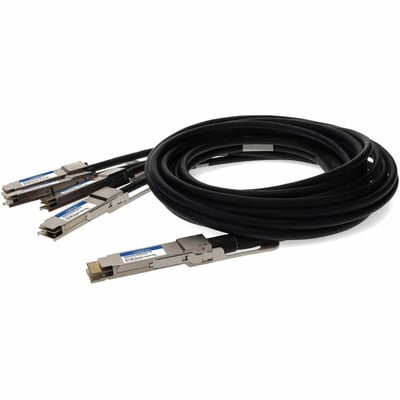 AddOn Cisco&reg; QDD-4QSFP28-400-CU2M Compatible TAA Compliant 200GBase-CU QSFP-DD 200G to 4xQSFP28 50G NRZ Direct Attach Cable (Passive Twinax, 2m)