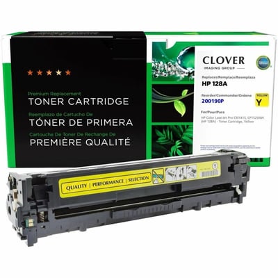 Clover Imaging Remanufactured Yellow Toner Cartridge for HP 128A (CE322A)
