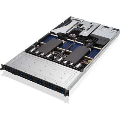 Asus Barebone System - 1U Rack-mountable - Socket SP3 - 2 x Processor Support