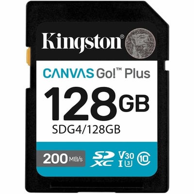 LA 128GB SDXC CANVAS GO PLUS GEN4 200MB/S C10 UHS-I U3 V30