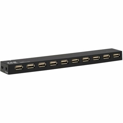 Tripp Lite by Eaton 10-Port USB 2.0 Hub with Power Supply and International Plug Adapters