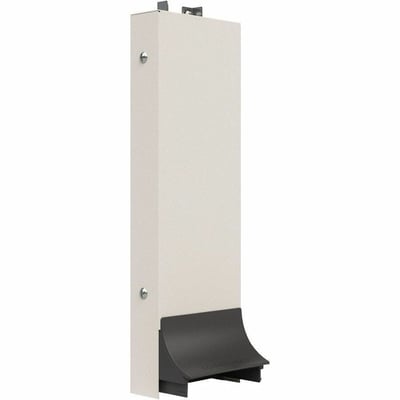 Wiremold 2400D Series to Connectrac Transition Fitting, Single Channel, Fog White