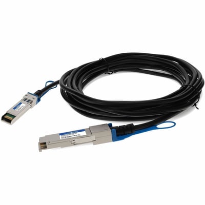 AddOn Mellanox® MC2309130-004-25G Compatible TAA Compliant 25GBase-CU QSFP28 to 1xSFP28 Direct Attach Cable (Passive Twinax, 4m)