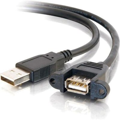 1FT 28061 USB AA M/F PANEL MOUNT USB 2.0 CABLE