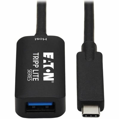 Tripp Lite by Eaton USB 3.2 Gen 2 Active Extension Cable - USB-C to USB-A (M/F) 10 Gbps Data Only 5 m (16.4 ft.)