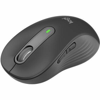 Logitech Signature M650 L Full Size Wireless Mouse - For Large Sized Hands, 2-Year Battery, Silent Clicks, Customizable Side Buttons, Bluetooth, Multi-Device Compatibility (Graphite)