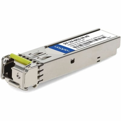 AddOn Arista Networks® SFP-1GE-BX53-AR Compatible TAA 1000Base-BX SFP Transceiver (SMF, 1550nmTx/1310nmRx, 20km, LC, DOM)