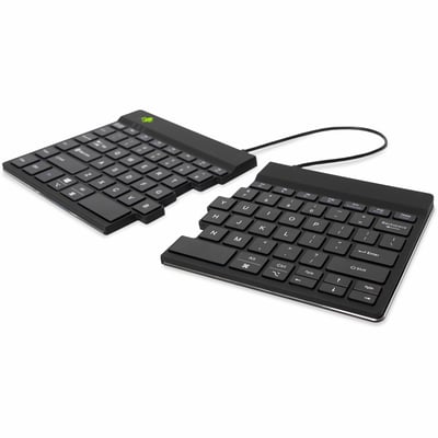 R-GO ERGONOMIC KEYBOARD, SPLIT KEYBOARD WITH BREAK LIGHT, QWERTY (US), BLUETOOTH
