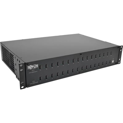 Tripp Lite by Eaton 32-Port USB Charging Station with Syncing 5V 80A (400W) USB Charger Output 2U Rack-Mount