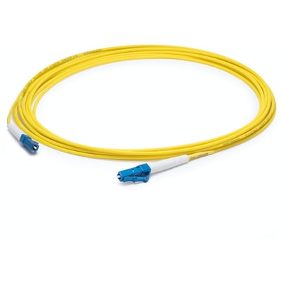 AddOn 81m LC to LC Yellow OS2 Simplex OFNR (Riser-Rated) SMF Fiber Patch Cable