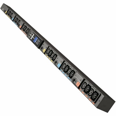 Eaton Metered Outlet Rack PDU G4, 0U, 32U, universal Input, 5-23kW, 15-55A, 200-415V, 24 Outlets (12) C13 (12) C19