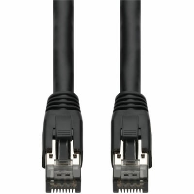 AddOn 25-Pack 3ft Black CAT 8 Shielded (S/FTP) PVC Ethernet Cable Snagless Easy Boot RJ-45 M/M Bulk Bag Packaged, No Twist Ties