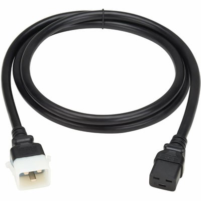 PDU POWER CORDS C19 TO P-LOCK C HEAVY-DUTY 20A 12AWG 6FT BLACK 6PCK
