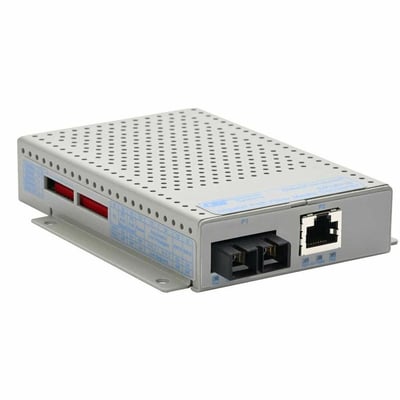 10/100/1000 RJ45 POE 60W MEDIA CONVERTER SC MM 850 550M DC -40-60C