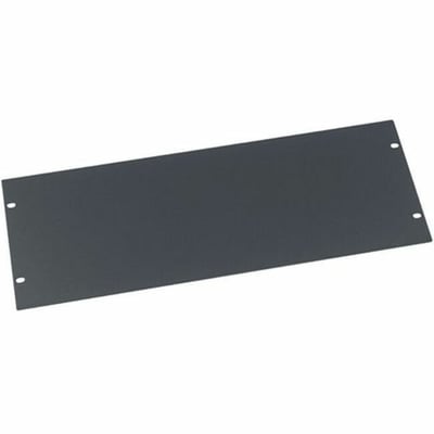 Middle Atlantic 4RU Blank Rack Panel - Steel Blank Panel - Flat Black Powder Coat