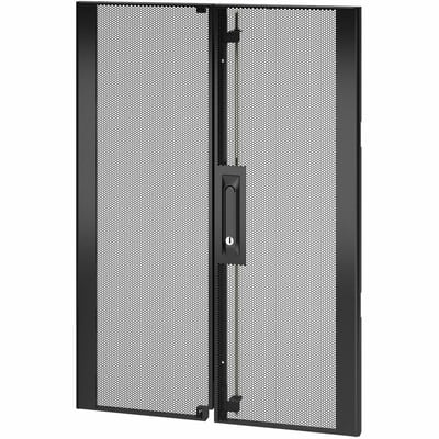 NetShelter SX 18U 600mm Wide Perforated Split Doors Black