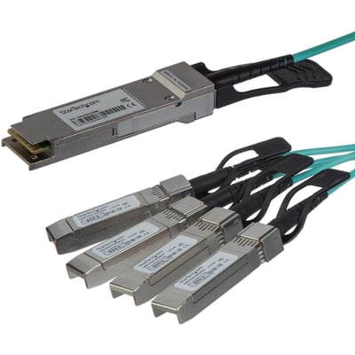 StarTech.com AOC Breakout Cable for Cisco QSFP-4X10G-AOC5M - 5m 40G 1x QSFP+ to 4x SFP+ AOC Cable 40GbE QSFP+ Active Optical Fiber 16.4ft