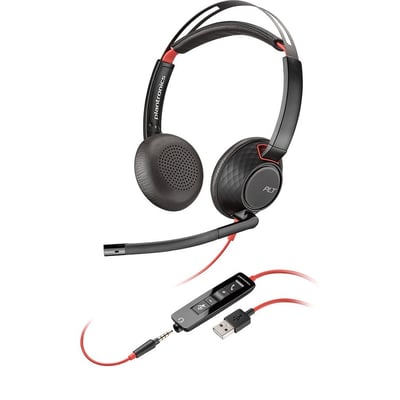POLY BLACKWIRE C5220 HEADSET STEREO - USB-C  USB-A - WIRED