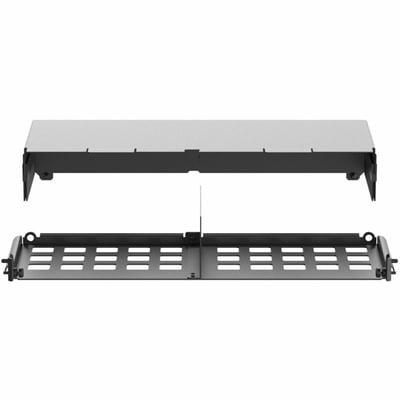 Panduit HD Flex Patch Panel Slack Plate w/Rear 2RU, Black