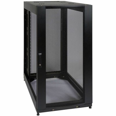 Tripp Lite by Eaton 25U SmartRack Standard-Depth Half-Height Rack Enclosure Expansion Version No Side Panels