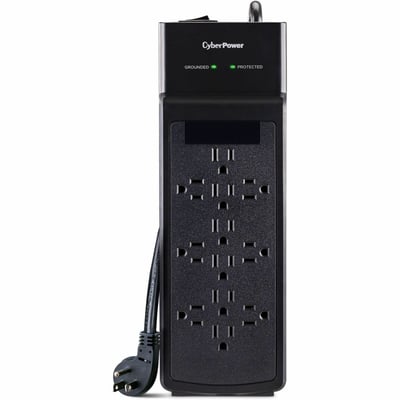 CYBERPOWER CSB1206 SURGE 12OL 3600J 6 CORD BLACK