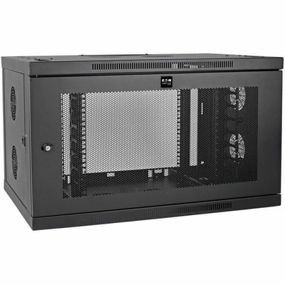 Tripp Lite by Eaton SmartRack 9U Low-Profile Switch-Depth-Plus Wall-Mount Mini Rack Enclosure Wide