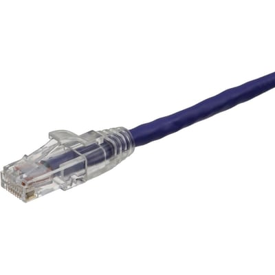 Axiom 100FT CAT6 UTP 550mhz Patch Cable Clear Snagless Boot (Purple) - TAA Compliant