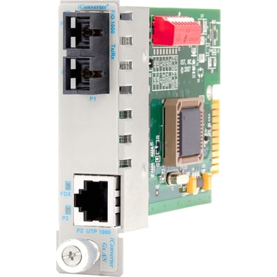 iConverter 1000Mbps Gigabit Ethernet Fiber Media Converter RJ45 SC Multimode 550m Module Wide Temp