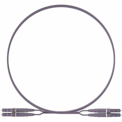 Panduit Opti-Core 2 Fiber, OS2, Key/NonKey G-Violet LC Duplex, Plenum