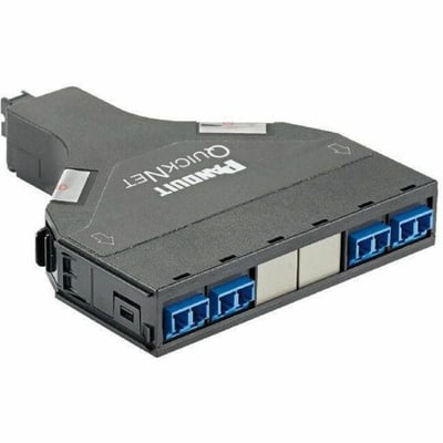 Panduit Quicknet 4-1 Conversion MPO-LC Fiber Cassette OS2, 12 Fiber, Method A, Std IL