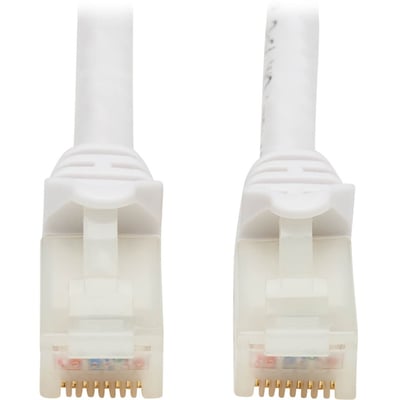 Eaton Tripp Lite Series Safe-IT Cat6a 10G Snagless Antibacterial UTP Ethernet Cable (RJ45 M/M), PoE, White, 3 ft. (0.91 m)
