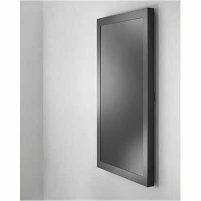 Chief Impact 43 Inch On-Wall Kiosk with Protective Glass - Portrait Orientation - Black