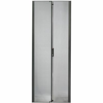 NetShelter SX 45U 600mm Wide Perforated Split Doors Black