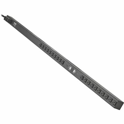 Tripp Lite by Eaton 2.88kW Single-Phase Local Metered PDU with ISOBAR Surge Protection, 120V, 3840 Joules, 24 NEMA 5-15/20R Outlets, L5-30P Input, 10 ft. Cord, 0U Vertical