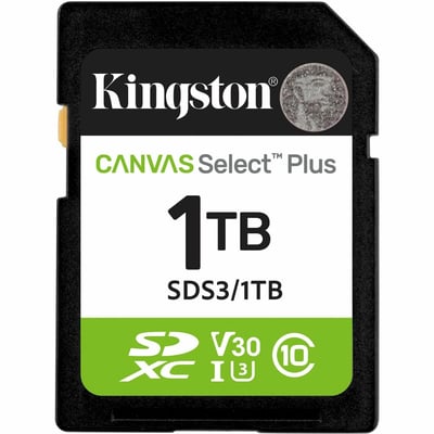 1TB SDXC CANVAS SELECT PLUS GEN3 150MB/S C10 UHS-I U3 V30