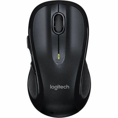 Logitech M510 Wireless Mouse, 2.4 GHz with USB Unifying Receiver, 1000 DPI Laser-Grade Tracking, 7-Buttons, Black