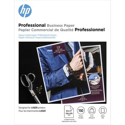 HP BROCHURE 200GSM LASER MATTE 8.5X11 150 SHEETS FSC PAPER