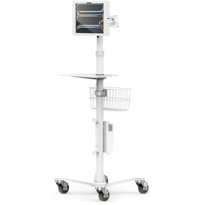 IPAD PRO M4 13IN (2024), APEX ENCLOSURE ROLLING CART - RISE FREEDOM EXTENDED WHI