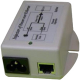 24V 18W GIGABIT POE POWER INSERTER, SURG