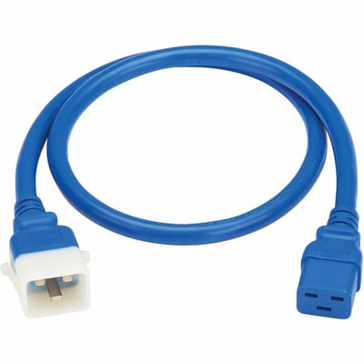 PDU POWER CORDS C19 P-LOCK C20 HEAVY-DUTY 20A 12AWG 4FT BLUE 6PACK