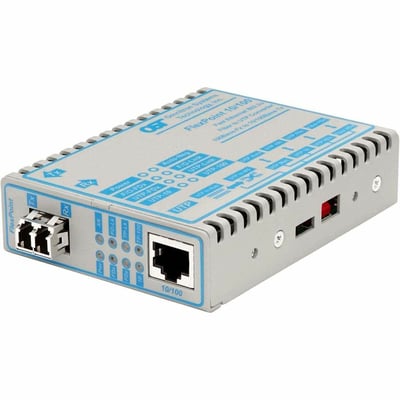10/100 RJ-45 ETHERNET MEDIA CON VERTER LC MM 1310 5KM -40-75C AC