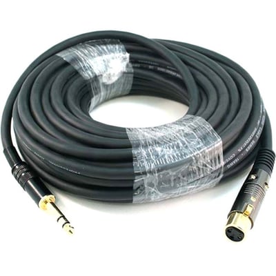 XLR F TO 1/4INCH TRS M  CABLE 50FT