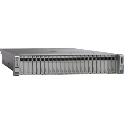 Cisco C240 M4 2U Rack Server - Xeon E5-2670 v3 2.30 GHz - 128 GB RAM - 12Gb/s SAS, Serial ATA Controller