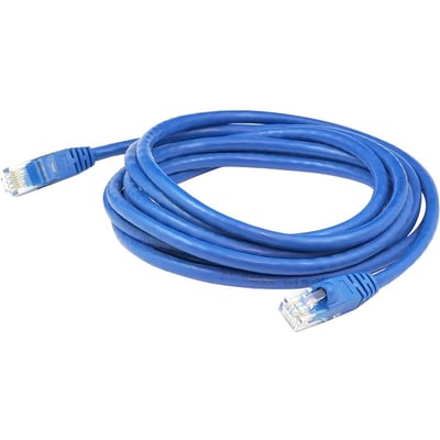 AddOn 7ft RJ-45 (Male) to RJ-45 (Male) Blue Clear-Claw Booted Cat6A Shielded FTP 28AWG PVC Copper Patch Cable