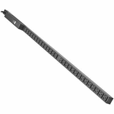 Tripp Lite by Eaton 1.92kW Single-Phase Local Metered PDU with ISOBAR Surge Protection, 120V, 3840 Joules, 28 NEMA 5-15/20R Outlets, L5-20P Input, 15 ft. Cord, 0U Vertical