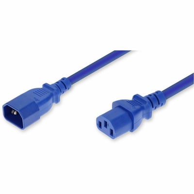 5FT C14 C15 14 AWG BLUE PWR CBL 250V AT 15A