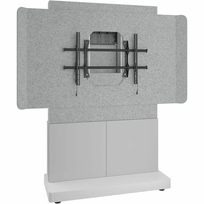 Middle Atlantic Forum Series 4RU Free-Standing 2-Bay Single Display Stand - Light Finish